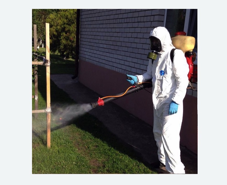 травля клещей на участке в Киселевске